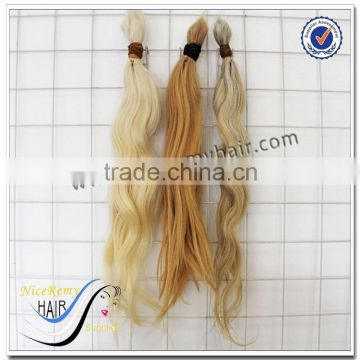 2016 the new top quality white hair extensions grey hair bulk extensions