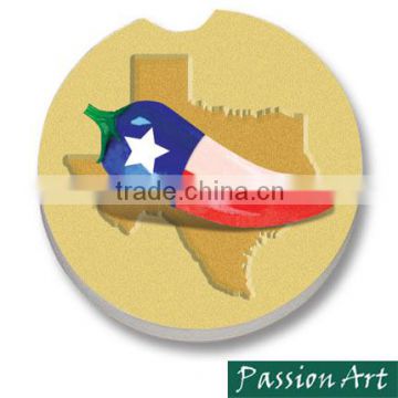 Flag Design 2.6 inch Car Use Ceramic Coaster