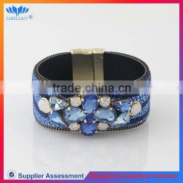 FASHION HANDEMADE REAL LEATHER BRACELET BLUE SERIES