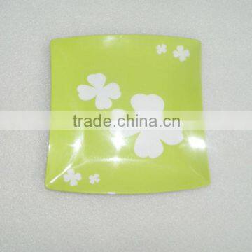 melamine square plate clover plate lucky clover