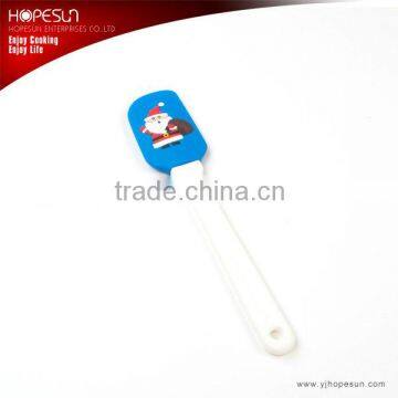 Best Sell Silicone Spatula With Santa Claus Pattern Design