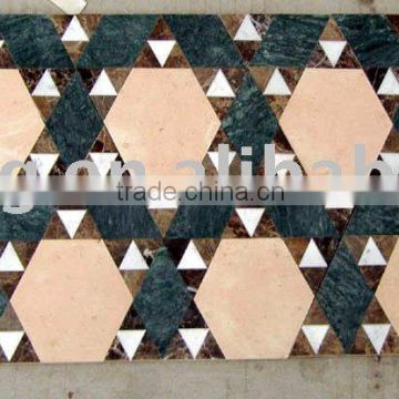 natural water jet cutting marble Mosaic pattern