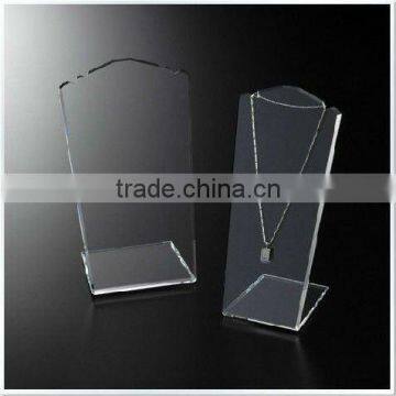 6mm thickness clear acrylic jewelry display neck stands