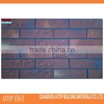 Brick look ceramic tile for outdoor wall