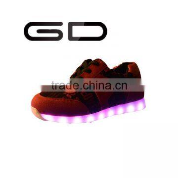 GD glowing shoes noctilucent fluorescent sports footwear adult led red shoes