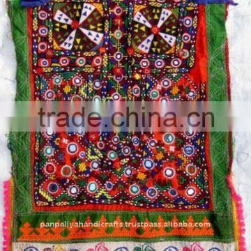 Tribal Clothing Gorgeous Vintage Tribal Women's Dress with generous embroidery and embellishments hand made in traditional dress