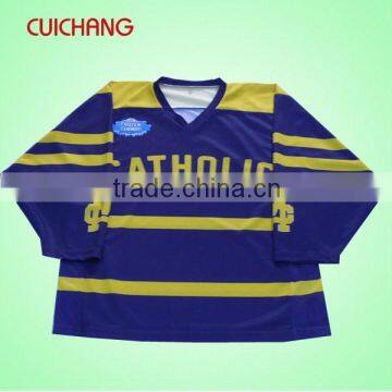 Best quality teams sublimated custom ice hockey jersey