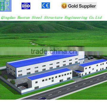 Prefabricated galvanized steel structure workshop building