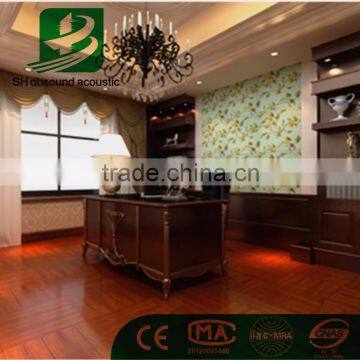 Eco-Friendly Sound Insulation Polyester Fiber Acoustic Ceiling Panel for Living Room Decoration
