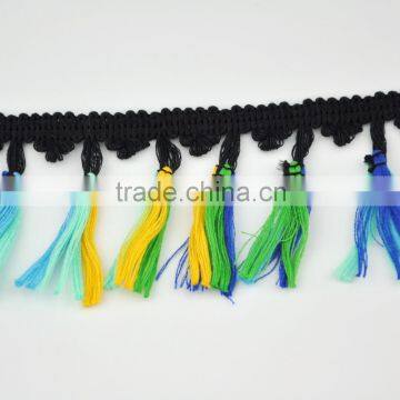 new arrival colorful fringe lace for clothes decorations WTPB-034