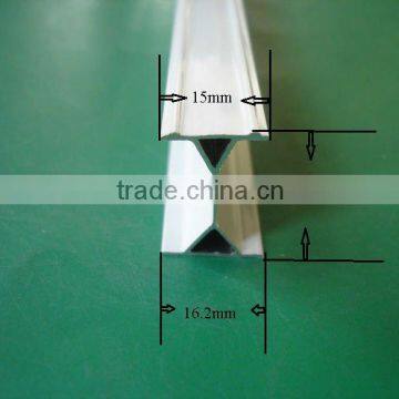 15mm*22.5mm*16.2mm aluminium bending rail profile for curtain