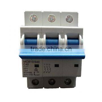 10KA 3 Pole Din Rail Mount MCB