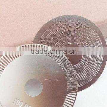 Chemical etching metal manual rotary encoder disc with 0.1mm steel