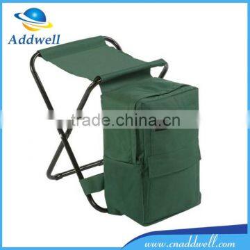 Outdoor portable folding fishing chair with rod holder