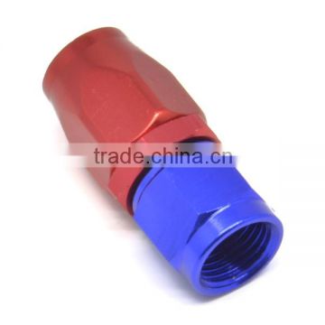 Straight Adapter Hose End Fitting Aluminum Anodised Red Blue