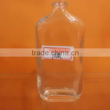 Customized made empty clear glass lotion bottle