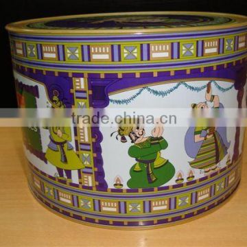 sweet round gift packaging tin