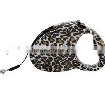 Wholesale Leopard Auto Chew Proof Retractable Dog Leash