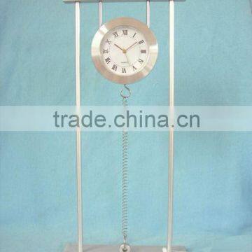 aluminum art metal desk clock,metal crafts table clock