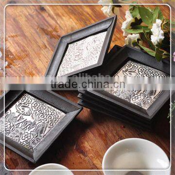 Handmade Natural Wood Teacup Mat Customized Design photo-3