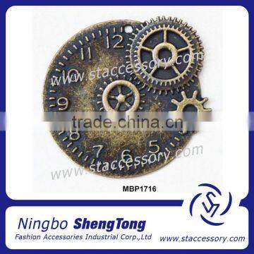 Freeing shipping Metal pendant wholesale bronze clock charms