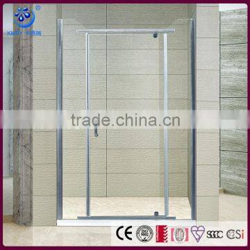 Aluminum Rail Hinge Frameless Glass Shower Door (KD3005)