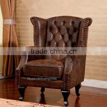 Hot sales Bonded Leather Club Chair comfortable single sofa chair