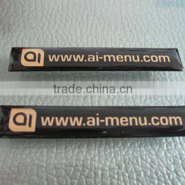 promotional custom gold metallic domed stickers (M-EP226)