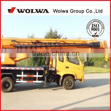 Wolwa 12ton auger truck crane for Russia & Middle Asia market