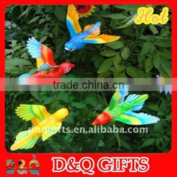 plastic colorful bird garden stake