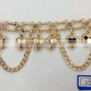 gold garment chain pendant