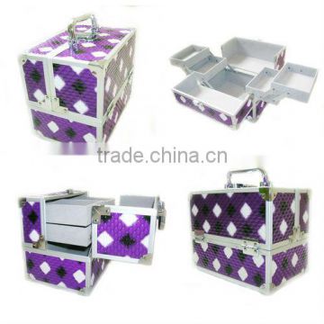 Purple Diamond Cosmetic Beauty & Jewelry Vanity Case (ZYD-HZ953)