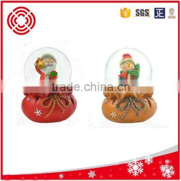 promotional glass snow globe like bag ,christmas gift