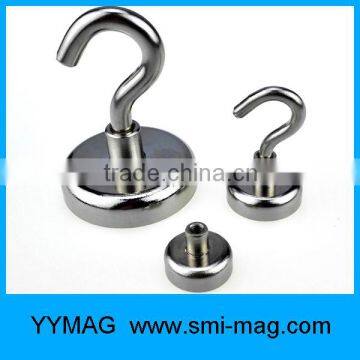 Online sale Dia25 22kg neodymium magnet hook