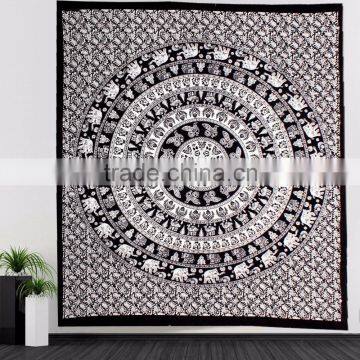 Indian Elephant Hippie Wall Hanging Mandala Tapestry photo-3