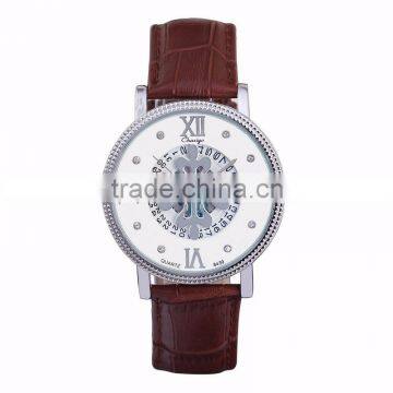 3ATM Chinese Mechanical Mens Quartz Watch,mens Leather Mechanical Wrist Watches photo-5