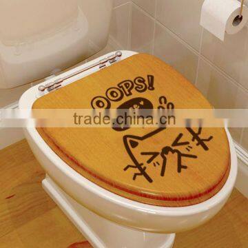 Little cat toilet sticker