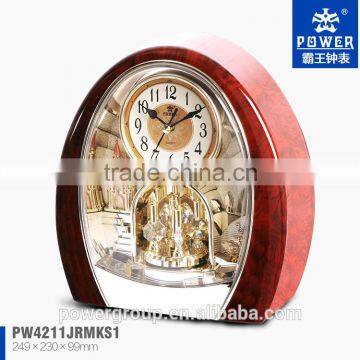 Crystal clock Artistic table clock Rotating Pendulum table clock PW4211