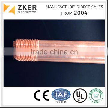 Double Ends Threaded Copper Coated Steel Ground Rod