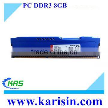 Factory Stock Overclocking ddr3 1600mhz 1866mhz 8 gb ram with heat sink