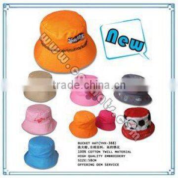 High quality 100% cotton yellow fisherman hat
