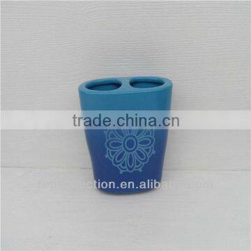 fashion ceramic blue toothbrush holder