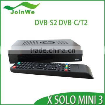 Newest Model 1200MHz Enigma2 Linux X Solo Mini 3 Triple Tuner DVB-S2 DVB-T2 DVB-C Cable Satellite Receiver X Solo Mini 3