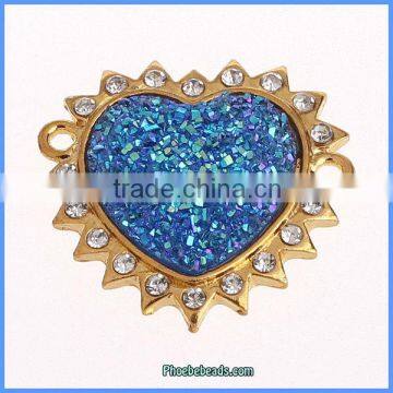 Wholesale Jewellery Findings Pave Rhinestone Connectors For Bracelets OMC-044B