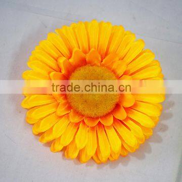 artificial sunflower heads silk sunflower flower with yellow color