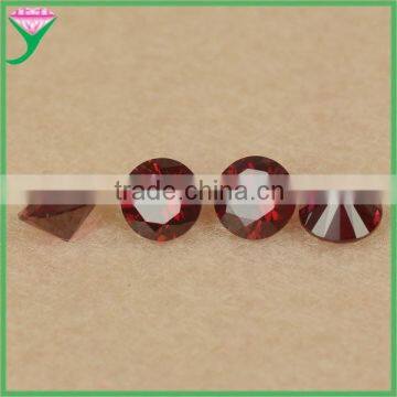 wholesale price 6mm round beads 8# dark rose red synthetic ruby on sale