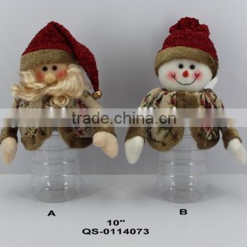 Lovely plastic christmas candy jar