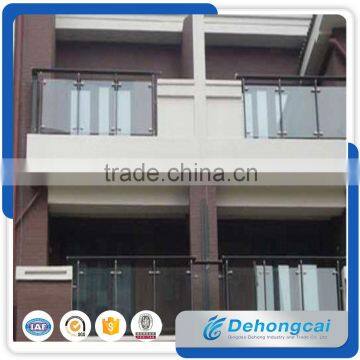 Safety Hot Dip Galvanized Balcony Glass Wrought Iron Fence