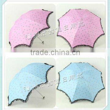 LB315 eye-catching color beautiful promotional gift ladies sun umbrella