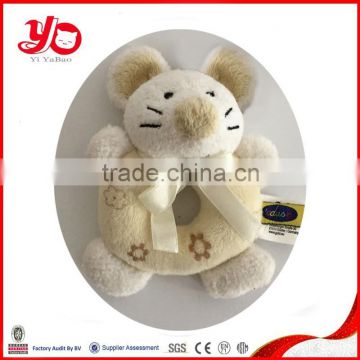 2015 Factory passed ICTI plush animal baby stroller toy, plush animal baby stroller toy